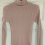 Shein Ribbed Fitted Turtleneck Dusty Pink Sweater size  M UK10 EU38 Perfect condition Postage included Image 2