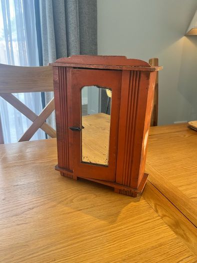 Antique French Scratch Built Miniature Wardrobe