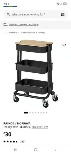 Trolley with lid