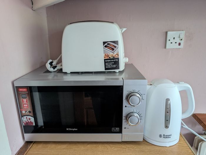 Microwave, Toaster and Kettle