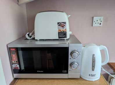 Microwave, Toaster and Kettle