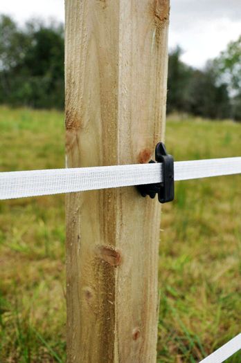 Electric Fence Fencing White Tape 2 x 200m x 20mm (400m)