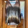 Fab Pull & Bear (Zara Group) Khaki Tie Dye Shirt Size XL UK 14 Image 4