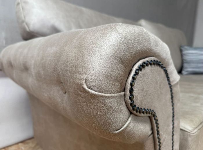 Oakland Mink Suede Leather Sofa Set