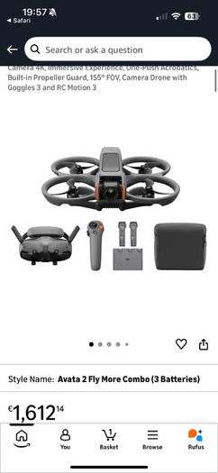 DJI Avata 2 Fly More Combo + DJI Controller 3!