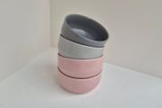 Set of 4 Small Ceramic Snack and Dip Bowls