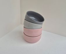 Set of 4 Small Ceramic Snack and Dip Bowls