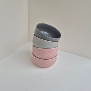 Set of 4 Small Ceramic Snack and Dip Bowls