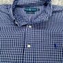 Ralph Lauren Mens Button Down Blake Shirt Blue Check - Size L Image 7