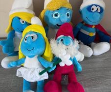 the smurfs soft toy bundle
