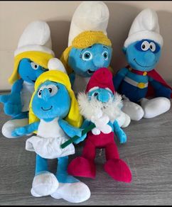 the smurfs soft toy bundle