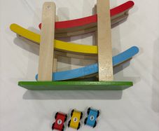 Wooden Car Ramp Toy