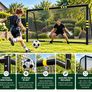 Football Goal 3m x 2m Heavy Duty Garden Soccer Goal with Steel Frame Net and Ground Pegs Image 2