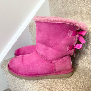 UGG Bailey Bow Pink Boots UK7.5