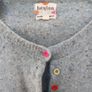 Heyton Light Blue Fleck Cardigan Multicoloured Buttons S10 Image 2