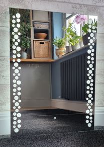 LED Bathroom Mirror Makeup Demister Defogger Touch Switch