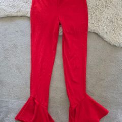 River Island red Flare leggings 9-10