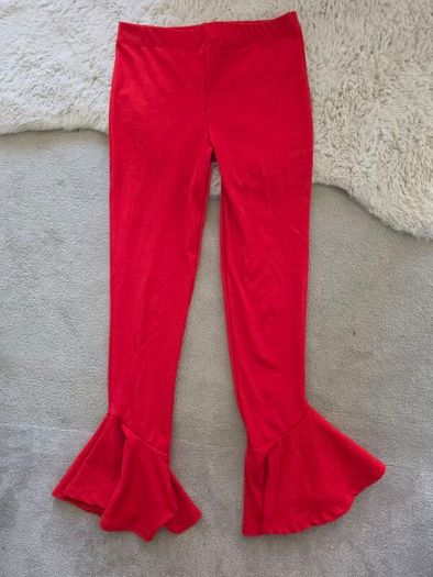 River Island red Flare leggings 9-10