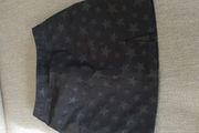 Miss Selfridge black star mini skirt uk8