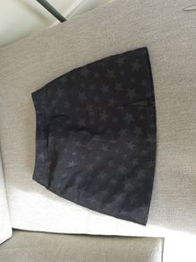 Miss Selfridge black star mini skirt uk8