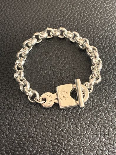 Silver Plated Padlock Bracelet