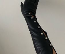Leather Women's gloves