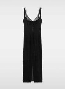 Zara black velvet dress
