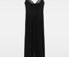 Zara black velvet dress