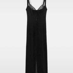 Zara black velvet dress