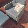 garden table, chairs and stools. Image 2
