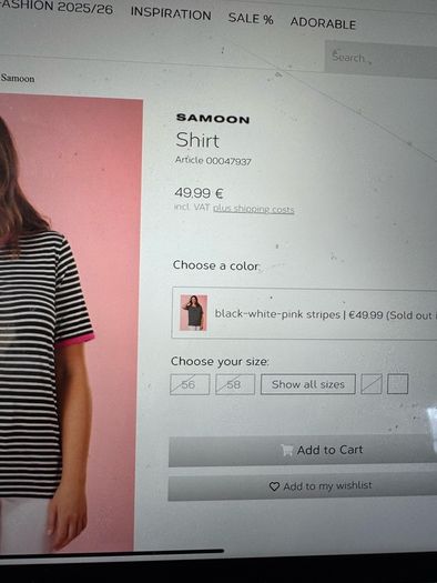 NEW  FURTHER REDUCED from SAMOON a pink casual cardigan with side slits and a matching black and white top with pink trim . Length of both items is 33 inches