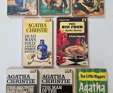 Vintage Agatha Christie Books x 8 - Vintage Crime Thriller Paperback Books - Poirot - Miss Marple