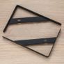 10 Pieces Shelf Brackets Heavy Duty, Wall Mounted Triangle Shelving Brackets, 90 Degree Right Angle Shelf Supporters Brace Brackets, for Living Room Bedroom (10 PCS Black 150x95 mm/6x3.7 inch) Image 3