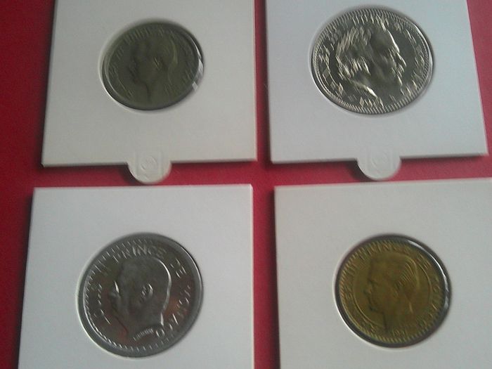 Monaco - 4 excellent coins - great value