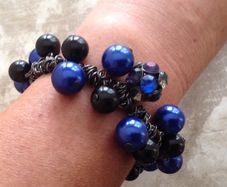 Vintage Bead Bauble Bracelet