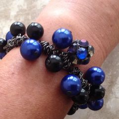 Vintage Bead Bauble Bracelet