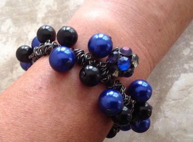 Vintage Bead Bauble Bracelet