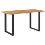 Dining Table 140x70x76 cm Solid Acacia Wood Image 9