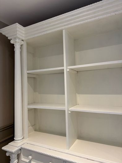 Solid Wood Antique Dresser/ Cabinet/ Bookshelves in Farrow and Ball
