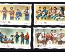 2008 Ireland Irish Music Commemorative Stamps (featuring Panxty; De Dannan; The Bothy Band and The Tula Ceili Band) Mint Never Hinged (MNH)