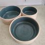 3 small Bowles shadow SNACK DISHES by o'dney pottery Image 2
