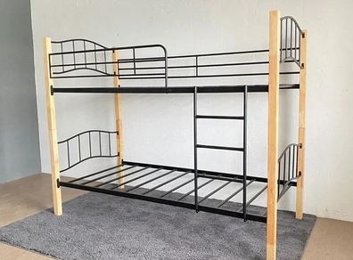 Sturdy Wooden & Metal Bunk Bed