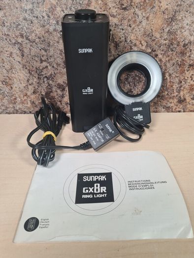 Vintage SunPAK GX8R RING LIGHT for camera photography