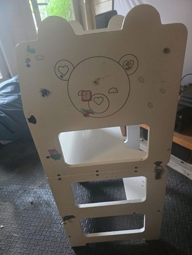 Wooden Learning Tower fold into table