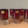 Set of 6 beautiful Luminarcs "Ruby Red Cavalier" wine glasses Image 2