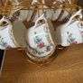 Coalport Ming Rose Espresso Set 6 Cups and 6 Saucers Image 8