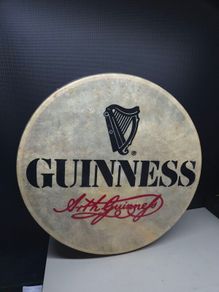 Vintage Guinness Arthur Guinness Waltons Irish Bodhran Drum