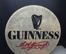 Vintage Guinness Arthur Guinness Waltons Irish Bodhran Drum