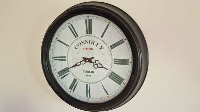 Clock: Connolly Station wall clcok