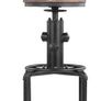 Affordable Industrial Style Height Adjustable Swivel Bar Stool With Natural Pinewood Top Image 5